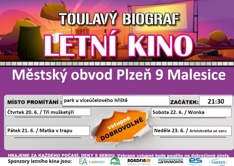 Sponzory letního kina jsou